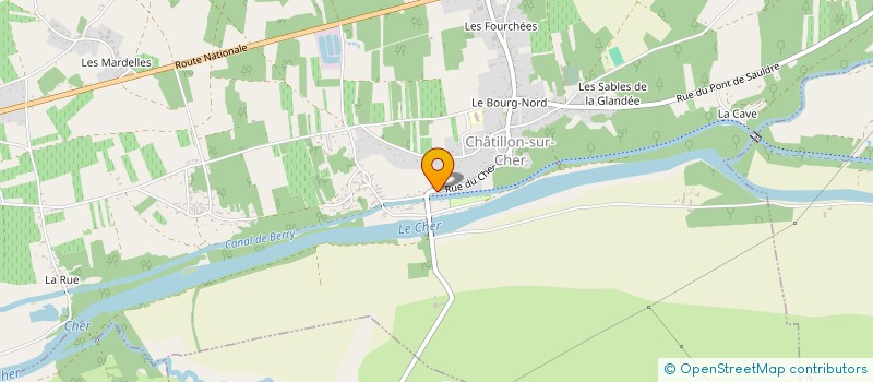 localisation de l'entreprise MONSIEUR PAUL HUCHET  CHATILLON-SUR-CHER