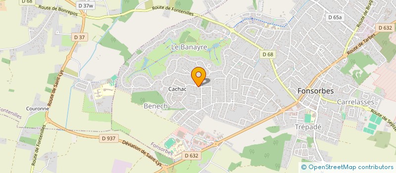 localisation de l'entreprise MONSIEUR PAUL HUGHES  FONSORBES