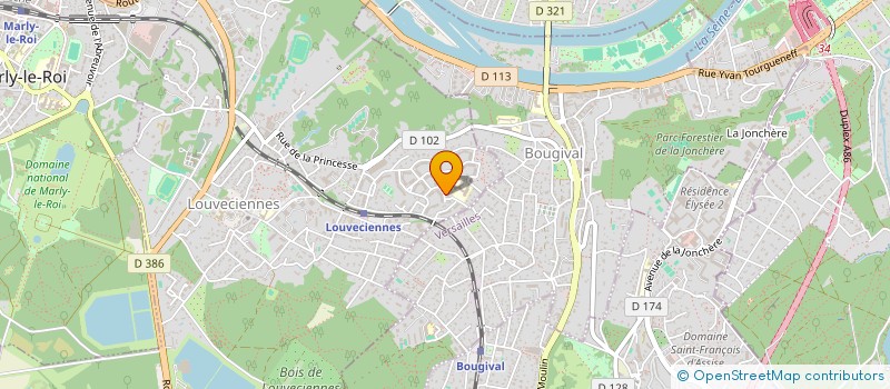 localisation de l'entreprise MONSIEUR PAUL HURVOIS  LOUVECIENNES