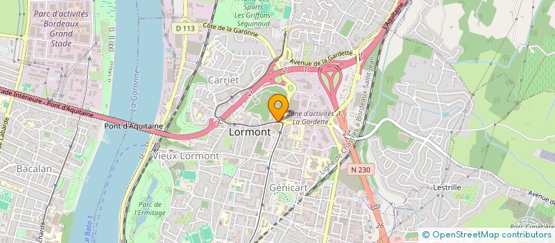 localisation de l'entreprise MONSIEUR PAUL HYVERNAT  LORMONT