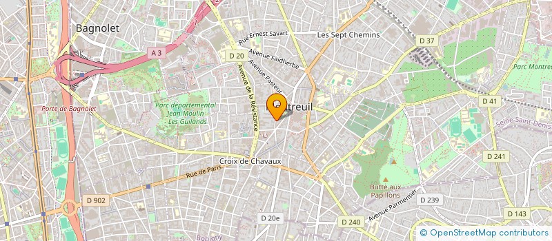 localisation de l'entreprise MONSIEUR PAUL IBOKO à MONTREUIL