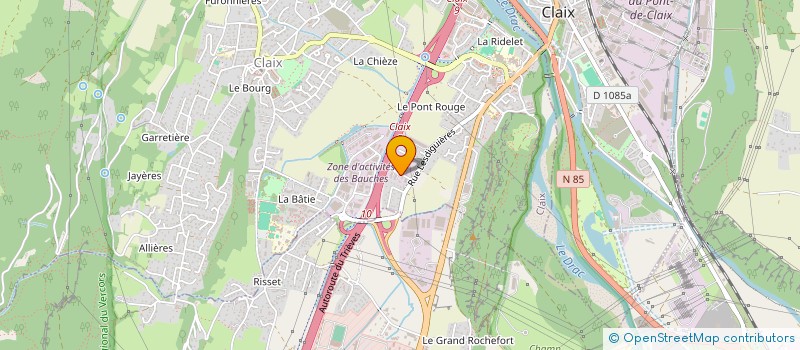 localisation de l'entreprise MONSIEUR PAUL JACOB  CLAIX