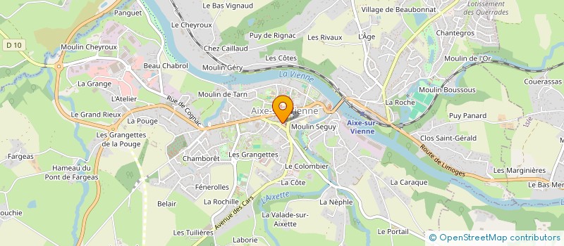 localisation de l'entreprise MONSIEUR PAUL JACQUEMIN à AIXE-SUR-VIENNE