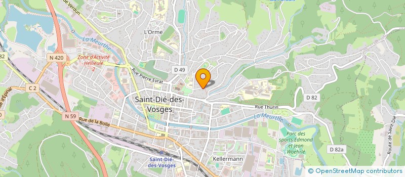 localisation de l'entreprise MONSIEUR PAUL JACQUEMIN  SAINT-DIE-DES-VOSGES