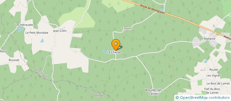 localisation de l'entreprise MONSIEUR PAUL JACQUIER  SAINT-AIGULIN