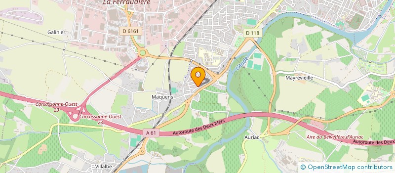 localisation de l'entreprise MONSIEUR PAUL JAMMY  CARCASSONNE