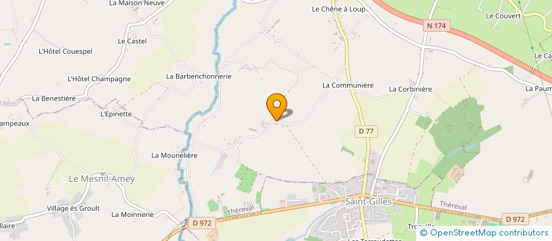 localisation de l'entreprise MONSIEUR PAUL JAMOT  THEREVAL