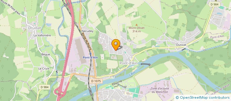 localisation de l'entreprise MONSIEUR PAUL JANTON  PONT D'AIN