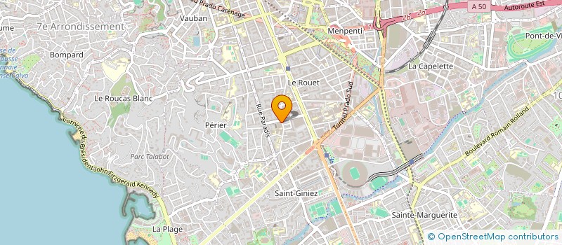 localisation de l'entreprise MONSIEUR PAUL JARJAILLE à MARSEILLE