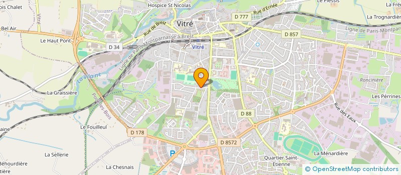 localisation de l'entreprise MONSIEUR PAUL JAVAUDIN à VITRE