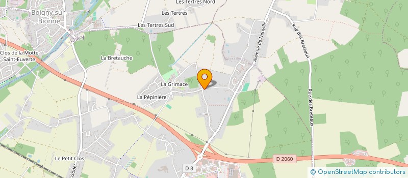 localisation de l'entreprise MONSIEUR PAUL JEULIN  CHECY