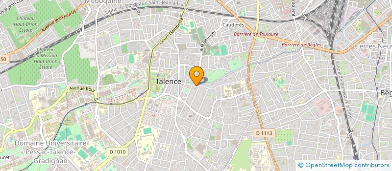 localisation de l'entreprise MONSIEUR PAUL JOBERT  TALENCE