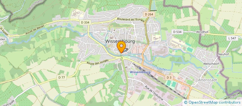 localisation de l'entreprise MONSIEUR PAUL JOEDICKE  WISSEMBOURG