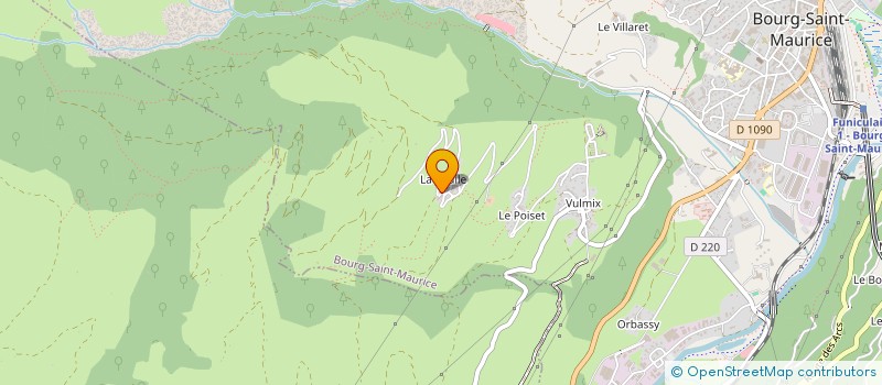 localisation de l'entreprise MONSIEUR PAUL JOHNSON  BOURG-SAINT-MAURICE