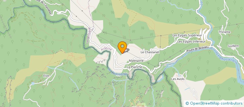 localisation de l'entreprise MONSIEUR PAUL JONES  MALARCE-SUR-LA-THINES