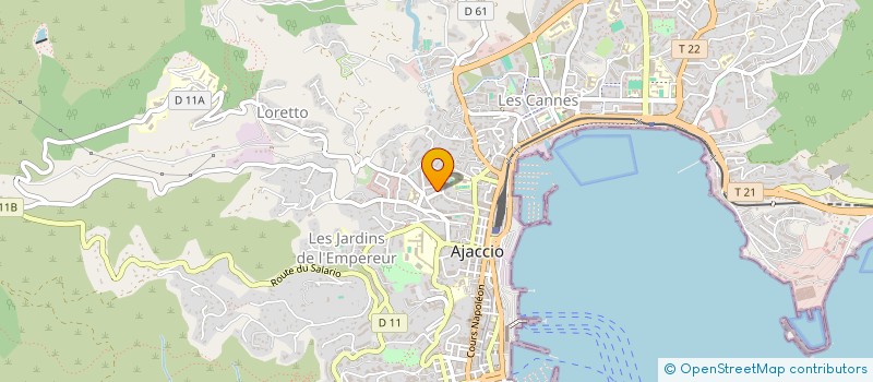 localisation de l'entreprise MONSIEUR PAUL-JOSEPH POGGI à AJACCIO