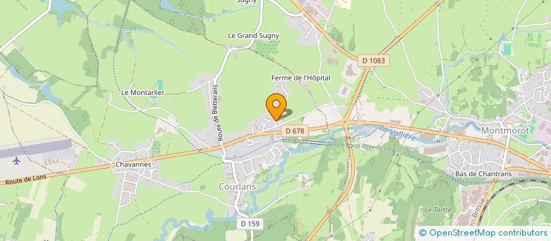 localisation de l'entreprise MONSIEUR PAUL JOSSERAND  COURLANS