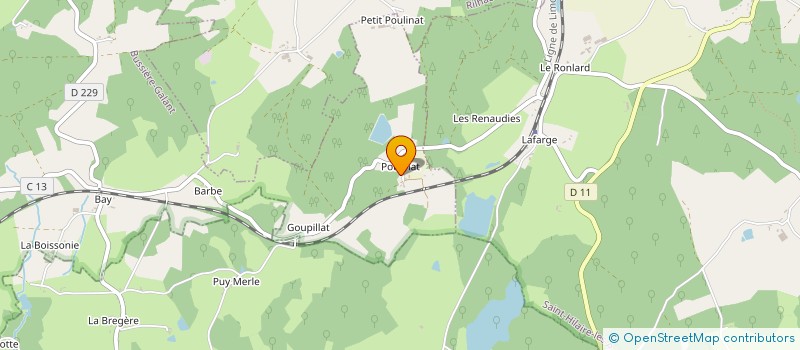 localisation de l'entreprise MONSIEUR PAUL JOUAN à BUSSIERE-GALANT