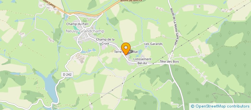 localisation de l'entreprise MONSIEUR PAUL JOURNET  NEUVY-GRANDCHAMP