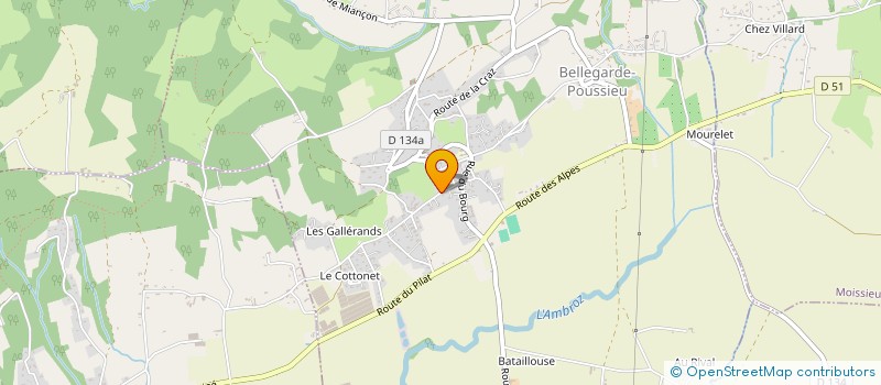 localisation de l'entreprise MONSIEUR PAUL JURY  BELLEGARDE-POUSSIEU