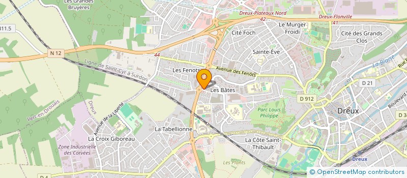 localisation de l'entreprise MONSIEUR PAUL KADIMA à DREUX