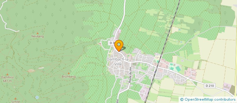 localisation de l'entreprise MONSIEUR PAUL KAMM  DAMBACH-LA-VILLE