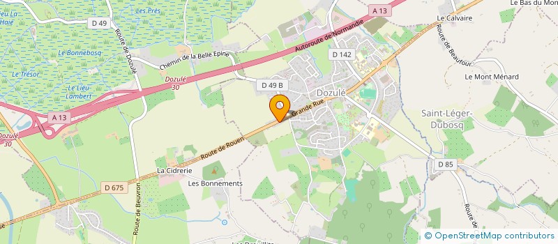 localisation de l'entreprise MONSIEUR PAUL KECHICHIAN  DOZULE