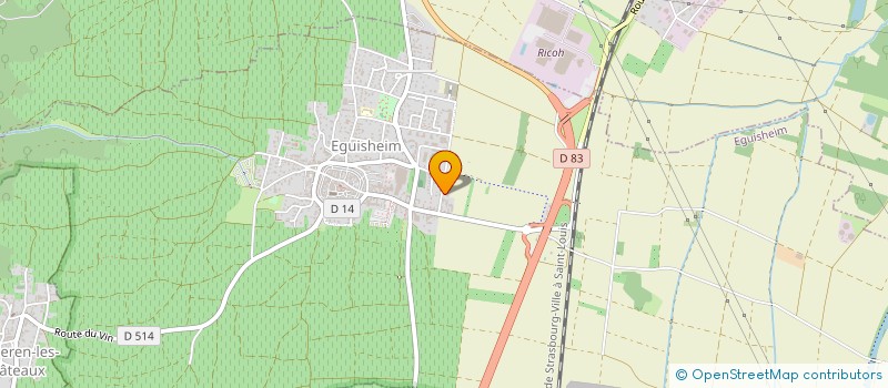 localisation de l'entreprise MONSIEUR PAUL KELLER  EGUISHEIM