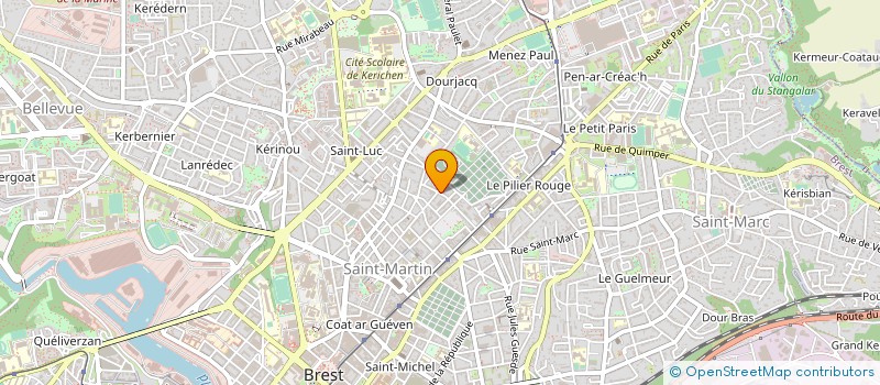 localisation de l'entreprise MONSIEUR PAUL KERBERENES à BREST
