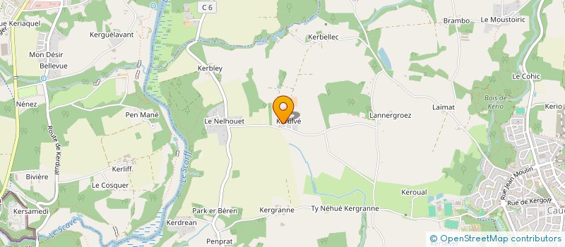 localisation de l'entreprise MONSIEUR PAUL KERMORGANT  CAUDAN