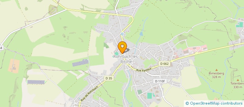 localisation de l'entreprise MONSIEUR PAUL KLINGEBERGER  ROHRBACH-LES-BITCHE