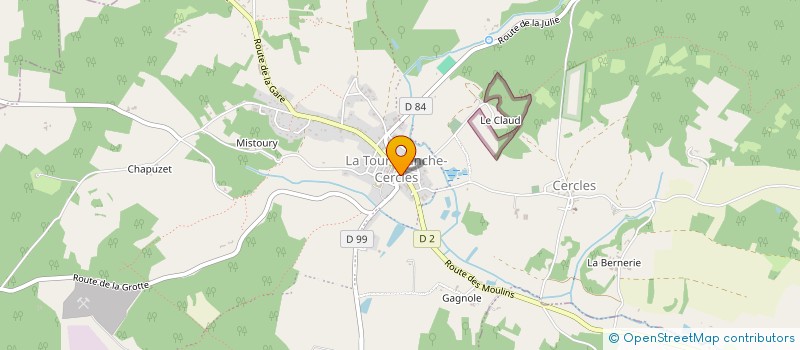 localisation de l'entreprise MONSIEUR PAUL KORTE  LA TOUR-BLANCHE-CERCLES