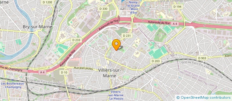 localisation de l'entreprise MONSIEUR PAUL KOYE GBEME  VILLIERS-SUR-MARNE