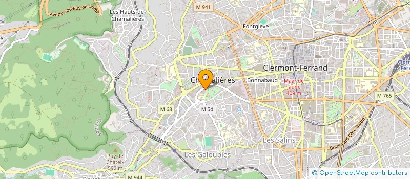 localisation de l'entreprise MONSIEUR PAUL KRAVETZ  CHAMALIERES