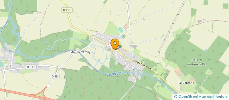 localisation de l'entreprise MONSIEUR PAUL KULIEZKOWSKI  ETOUY