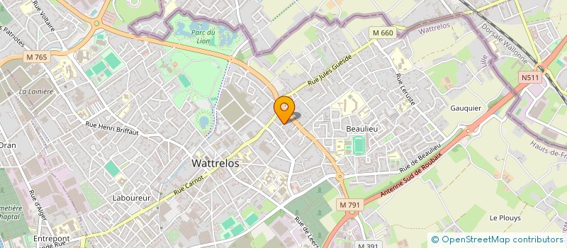 localisation de l'entreprise MONSIEUR PAUL KUPCZAK  WATTRELOS