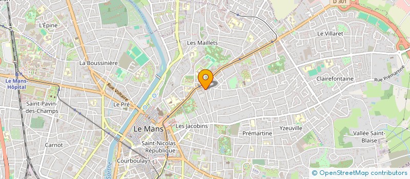 localisation de l'entreprise MONSIEUR PAUL LABARRIERE  LE MANS