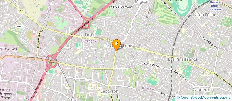 localisation de l'entreprise MONSIEUR PAUL LABERNEDE  MERIGNAC