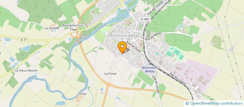 localisation de l'entreprise MONSIEUR PAUL LABROUSSE  MONTREUIL-BELLAY