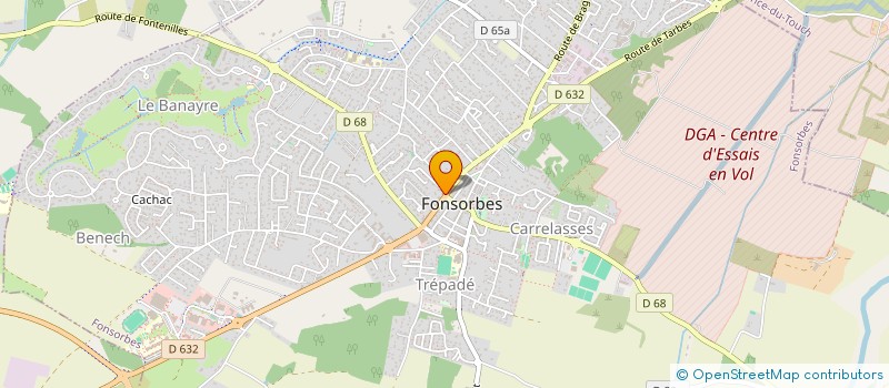 localisation de l'entreprise MONSIEUR PAUL LAGARRIGUE  FONSORBES