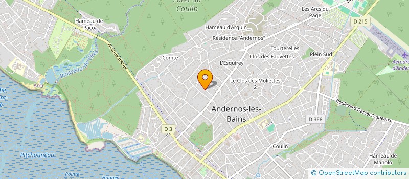 localisation de l'entreprise MONSIEUR PAUL LALOT à ANDERNOS-LES-BAINS