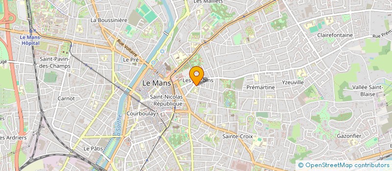 localisation de l'entreprise MONSIEUR PAUL LAMAZEROLLES--KOENIG  LE MANS