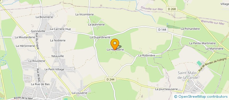 localisation de l'entreprise MONSIEUR PAUL LAMY à BLAINVILLE-SUR-MER