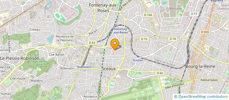 localisation de l'entreprise MONSIEUR PAUL LANGE à SCEAUX