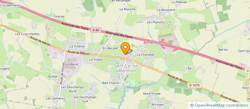 localisation de l'entreprise MONSIEUR PAUL LANGLAIT  SAINT-CYR-SUR-MENTHON