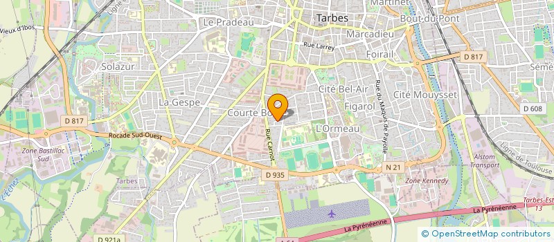 localisation de l'entreprise MONSIEUR PAUL LAPOUTGE  TARBES