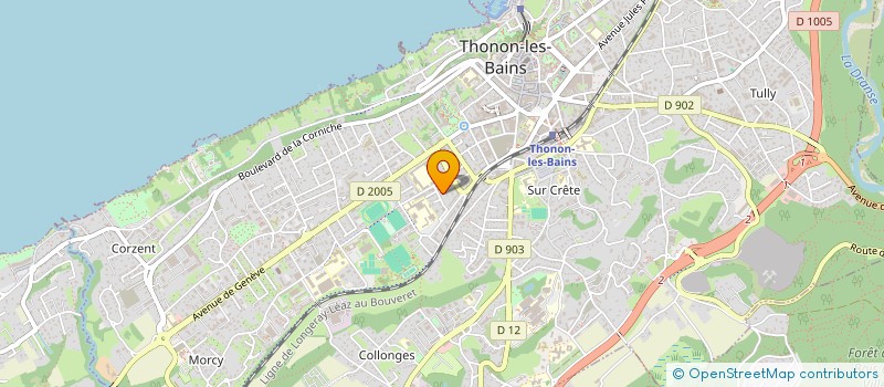 localisation de l'entreprise MONSIEUR PAUL LARCHER à THONON-LES-BAINS