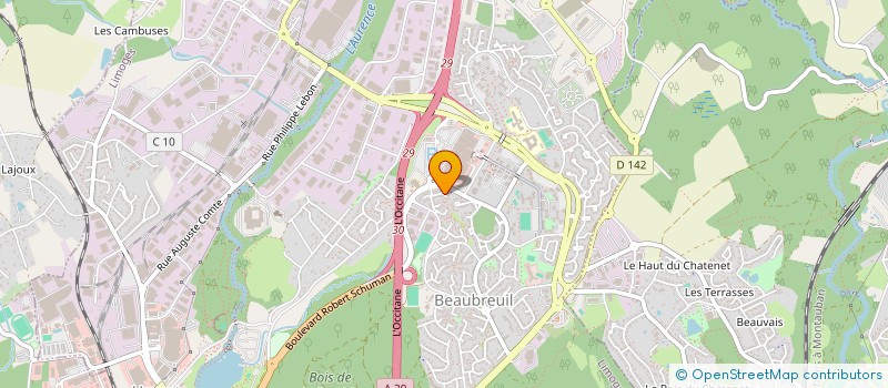 localisation de l'entreprise MONSIEUR PAUL LAROCHE à LIMOGES