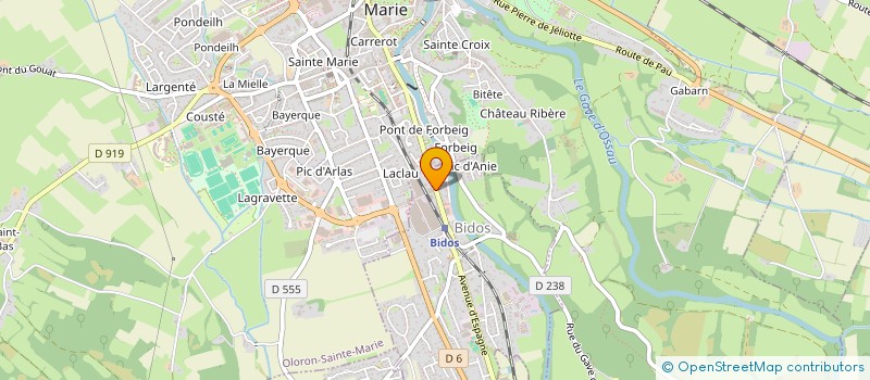 localisation de l'entreprise MONSIEUR PAUL LARROUY à BIDOS
