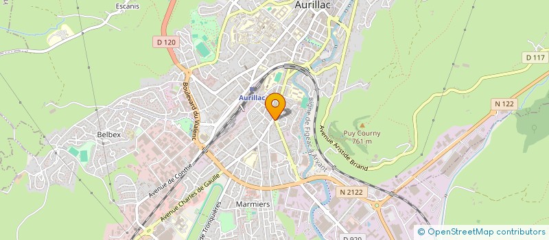 localisation de l'entreprise MONSIEUR PAUL LATOURNERIE à AURILLAC